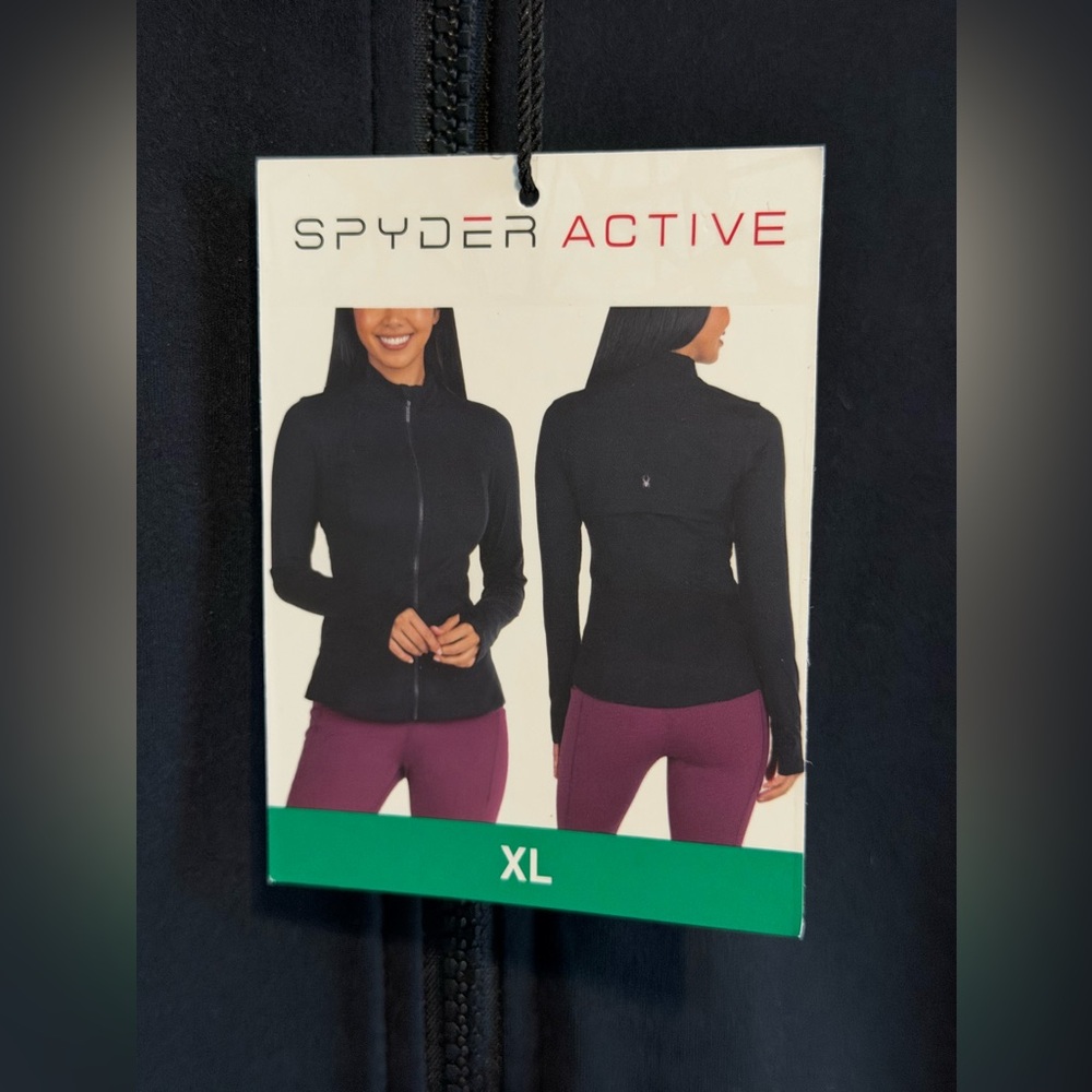 Spyder Active Women’s Yoga Athletic Jacket | Black | Size XL | NWT - Picture 3 of 10